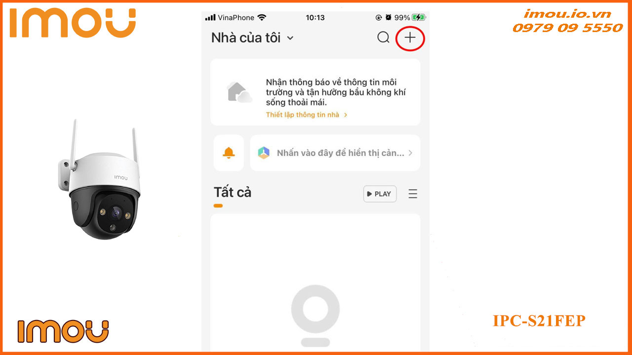 Cách chia sẻ camera Imou IPC-S21FEP cho điện thoại khác