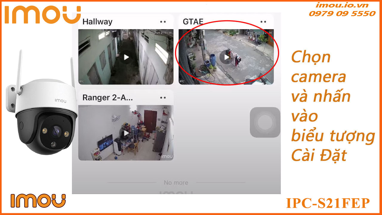 Cách chia sẻ camera Imou IPC-S21FEP cho điện thoại khác