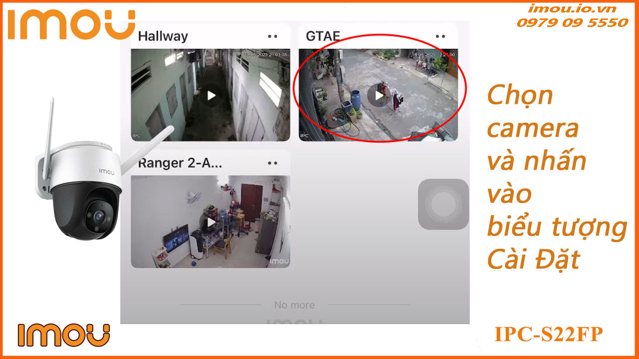 Cách chia sẻ camera Imou IPC-S22FP cho điện thoại khác