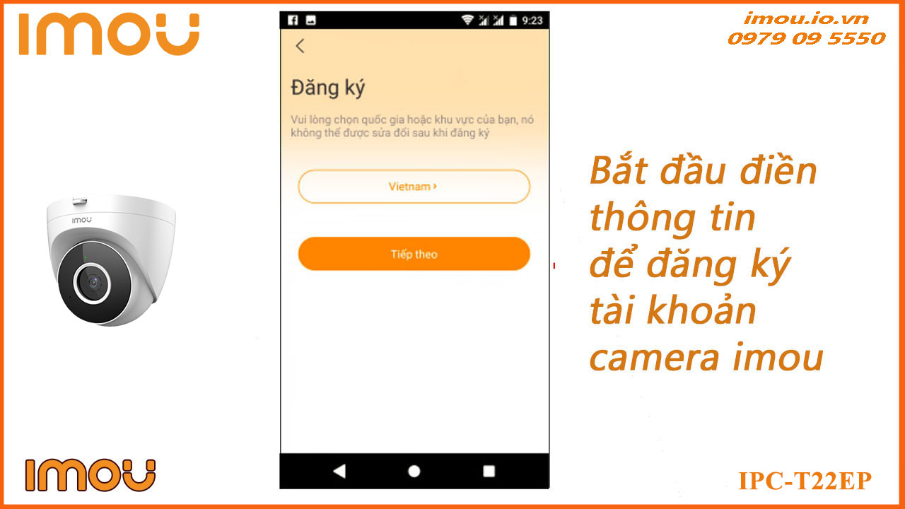 Cách chia sẻ camera Imou IPC-T22EP cho điện thoại khác