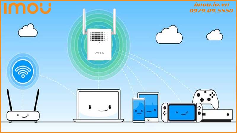 Bộ kích Wi-Fi Imou DS21 giúp tiết kiệm chi phí lắp đặt hệ thống mạng