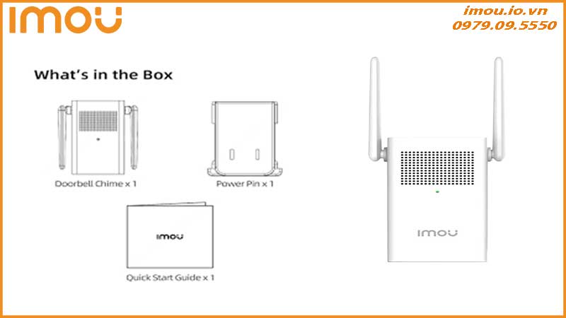 Các tính năng và lợi ích của chuông cửa Imou DS21 khi kết nối với Bộ kích Wi-Fi