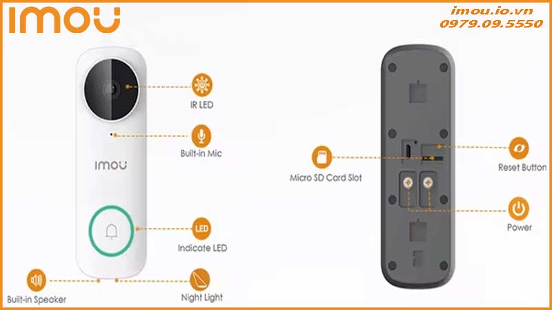 Cách điều chỉnh âm lượng đàm thoại trên Imou DB61i