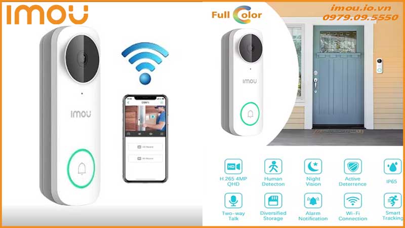 Những tính năng nổi bật của chuông cửa không dây Imou DB61i