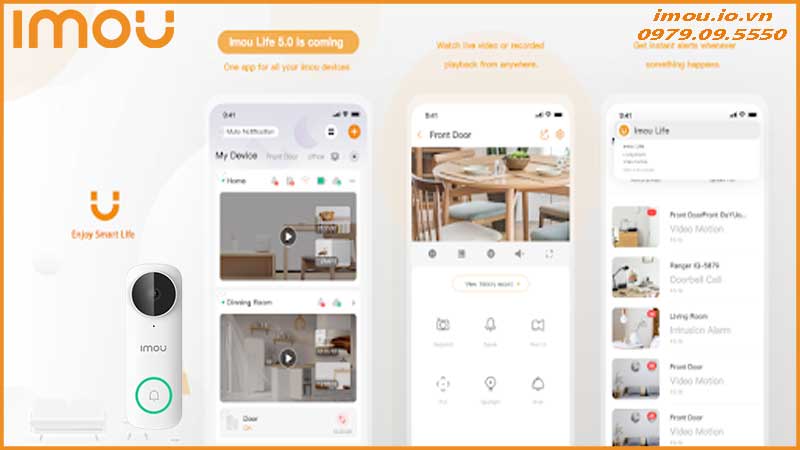 Cách đổi tên chuông cửa Imou DB61i trong ứng dụng