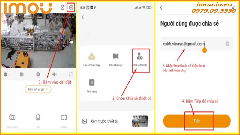  Chia sẻ camera Ranger Mini 3MP cho người khác cùng xem thế nào?
