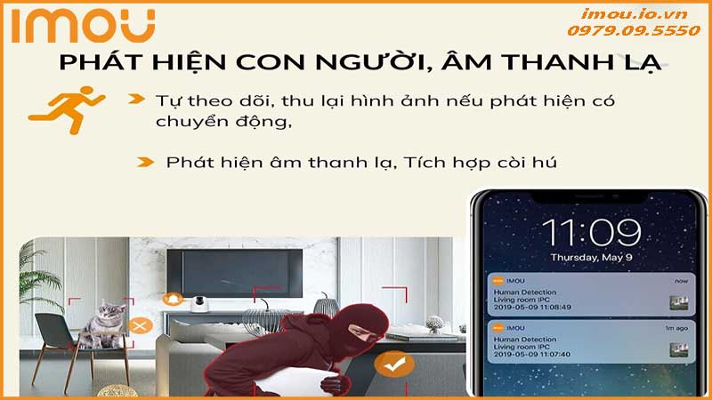 Ranger Mini 3MP có nhận diện người không hay chỉ phát hiện chuyển động?