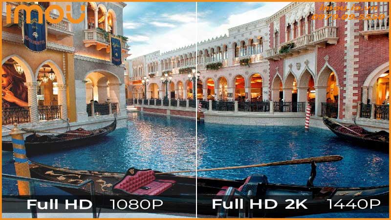 So sánh chất lượng video 2K của DB60 với 1080P thông thường