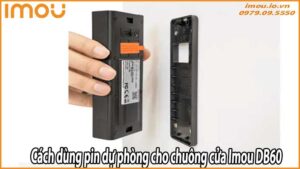 Cách dùng pin dự phòng cho chuông cửa Imou DB60