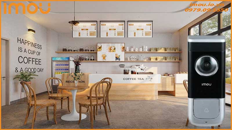 Ứng dụng chuông cửa Imou cho nhà hàng, quán cà phê