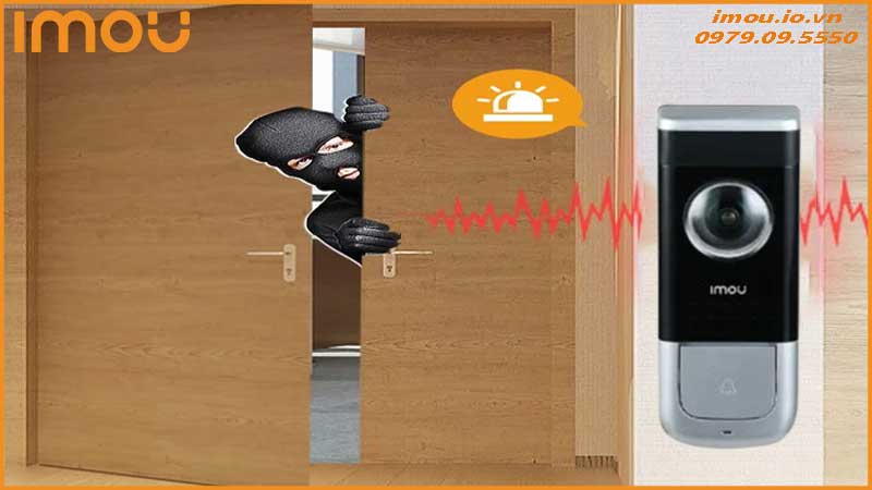 Giải pháp chống trộm từ xa với chuông cửa có dây Imou Doorbell Wired