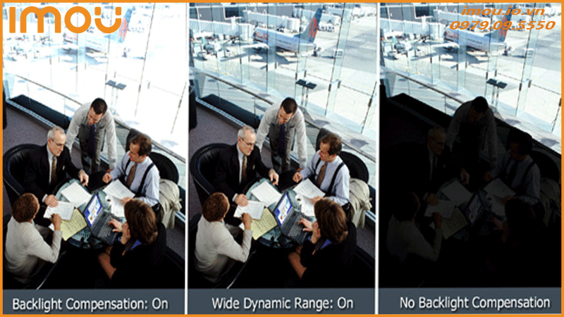 Khả năng ghi hình ngược sáng HDR của Imou DB60