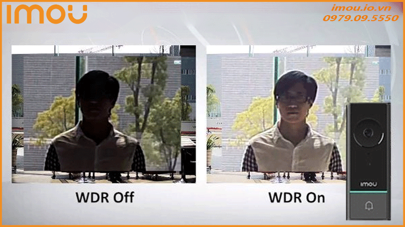 Khả năng ghi hình ngược sáng HDR của Imou DB60
